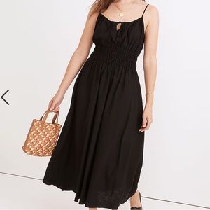 Madewell Linen-Blend Sophia Cami Midi Dress - XXS